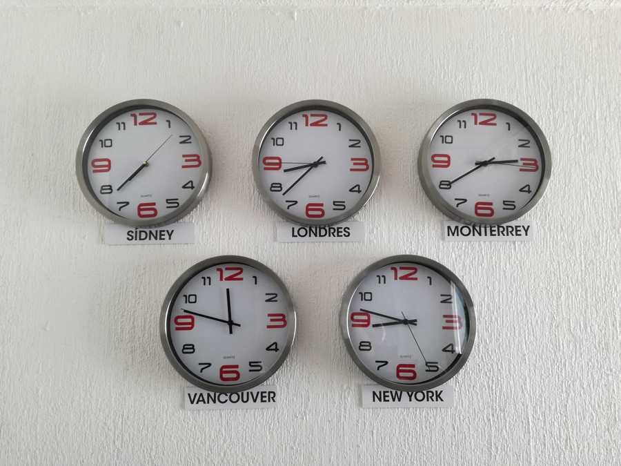 Clocks on the wall